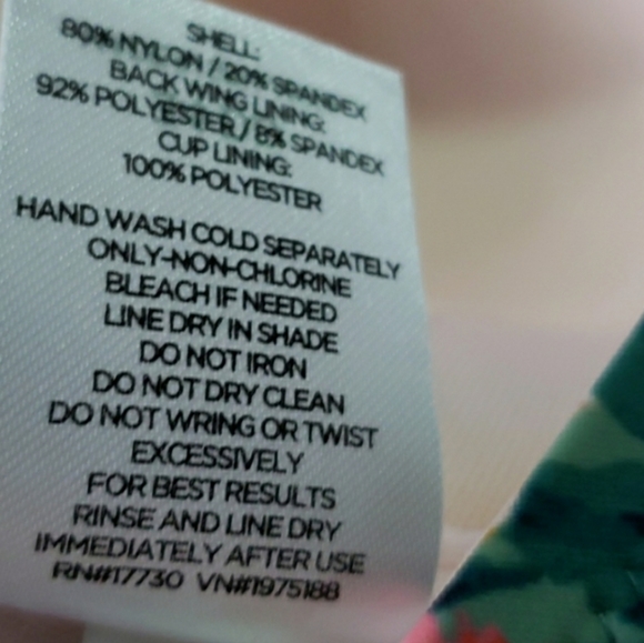 NWT Shade & Shore One Piece Swimsuit Floral 34DD - Picture 5 of 5